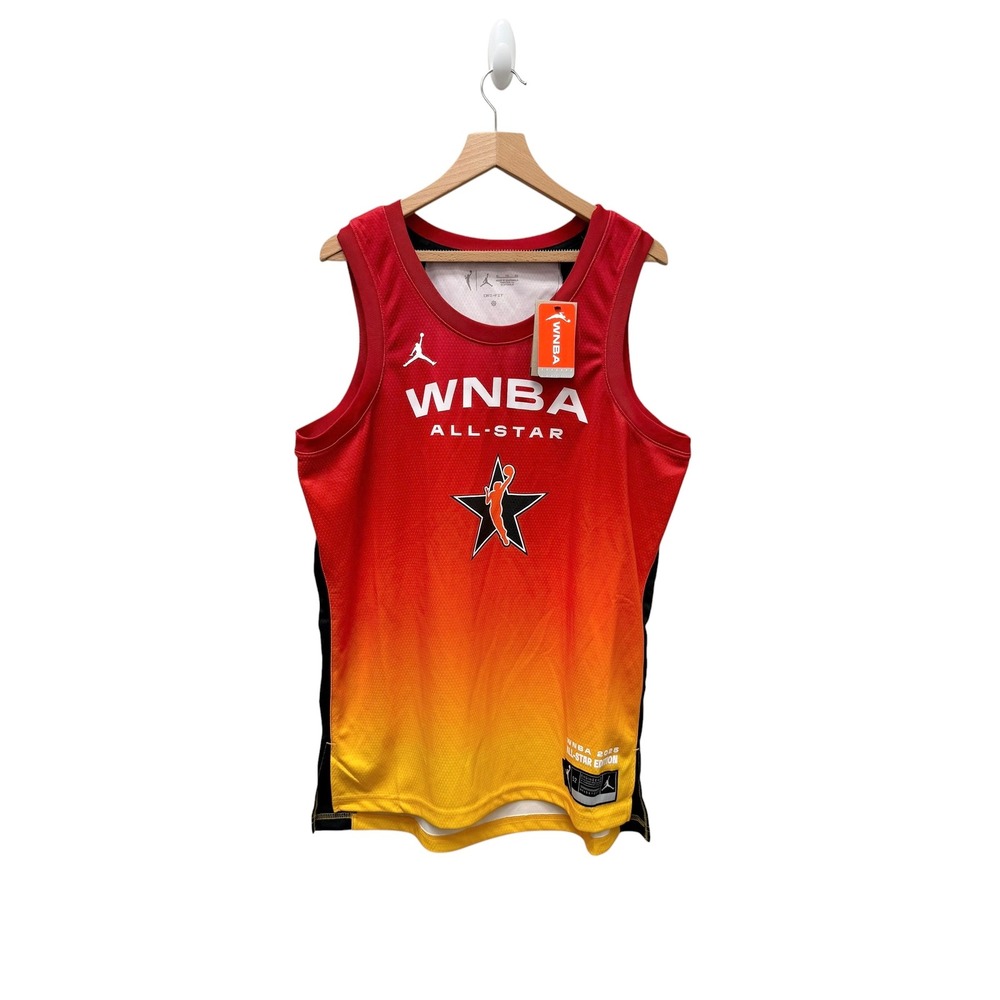 Jordan WNBA 2025 All-Star Edition Victory Jersey Red Orange HM7663-820 Woman XL